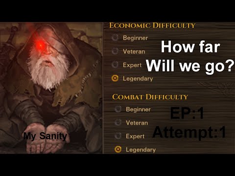 Battle Brothers Legends Beggar Start! EP1 Run 1 - Legendary/Legendary: TRIPLING DOWN!