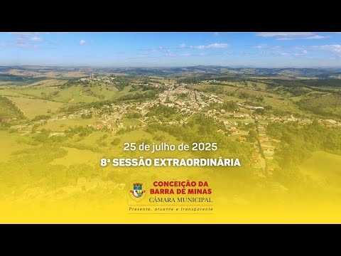 8ª Sessão Extraordinária da Câmara Municipal de Conceição da Barra de Minas