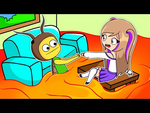 EL SUELO ES LAVA EN ROBLOX CON ROXICAKE!