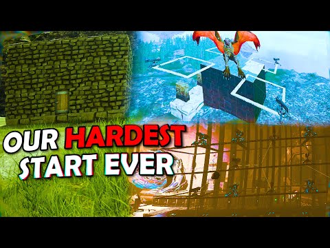 STARTING FRESH And Claiming ARK´s BEST New Base Spot on Day 1 | ARKpoc E.1