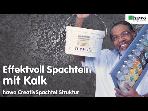 Struktur Spachtel für die Wand - einfache Kreativtechnik mit Kalk (Sumpfkalk)
