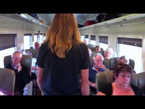 The Overland : Red Premium : walking from cafe to our seat