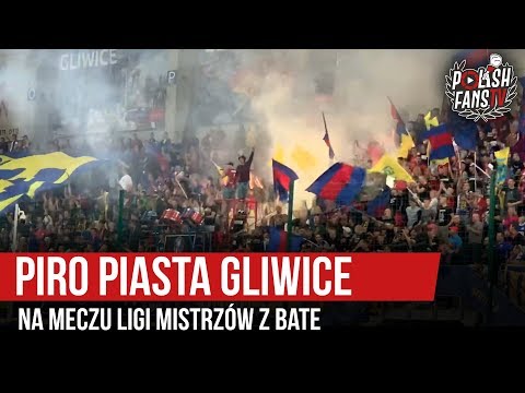 Piro Piasta Gliwice na meczu Ligi Mistrzów z BATE (17.07.2019 r.)