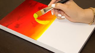 Relaxing Sunset Easy to Paint / Acrylic Painting Tutorials