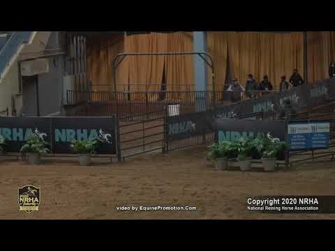 Alpha Attraction shown by Gina-Maria Schumacher - 2020 NRHA Futurity (NP Finals, Sec. 2)