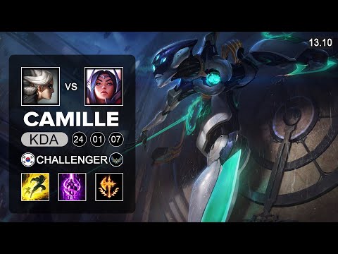 Camille vs Irelia Top - KR Challenger - Patch 13.10 Season 13