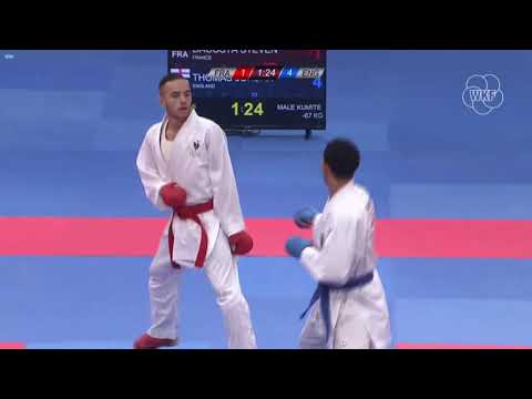 Karate 1   Premier League Berlin Bronze Medal  67kg Kumite Eng vs Fra