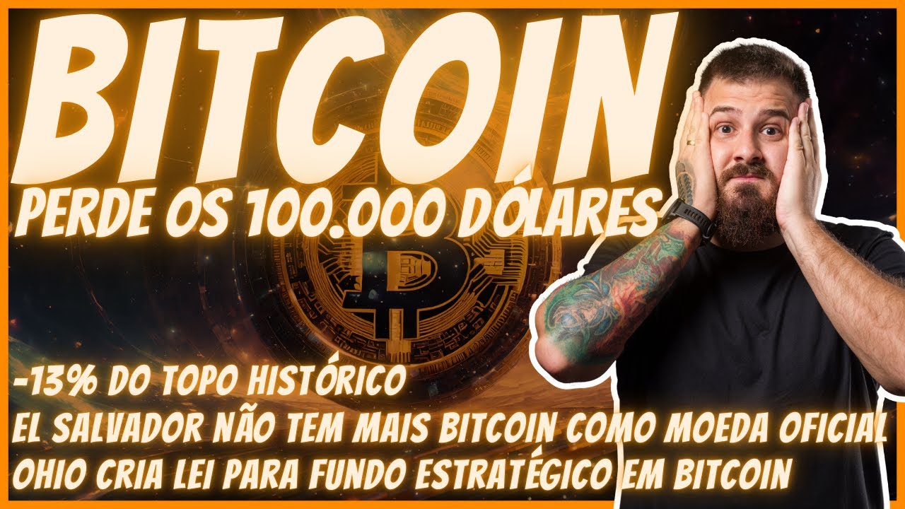 BITCOIN -13% E AGORA? OS 100K FORAM PERDIDOS! 🚀