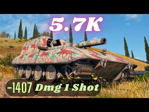 World of Tanks G.W. E 100 - 5.7K Damage 7 Kills Artillery & G.W. E 100 - 5.5K Damage