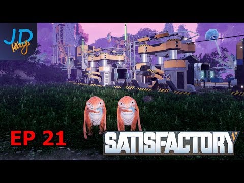 Satisfactory Early Access EP21 RIP Lizard Doggo | Lets Play, Tutorial, Guide & Game