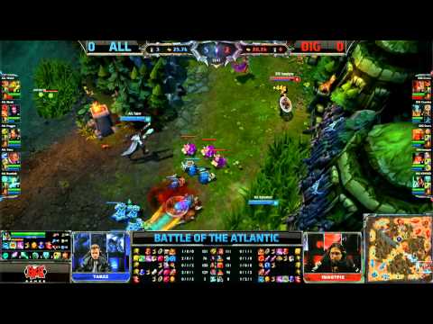 Alliance vs Dignitas Game 1 | EU vs NA Battle of the Atlantic 2013 | ALL vs DIG G1 Bo3