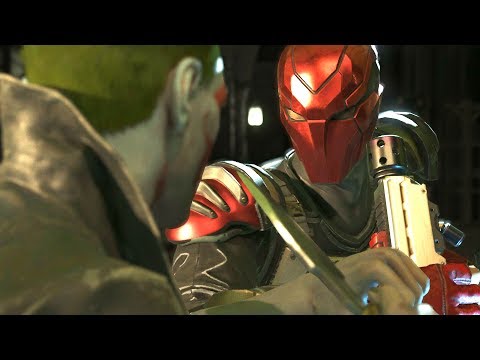 Injustice 2 - Red Hood vs. Joker - Diálogos de introducción, frases de enfrentamiento y supermovi...
