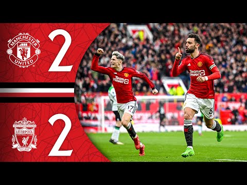 Bruno Scores From The Halfway Line ???? | Man Utd 2-2 Liverpool | Highlights