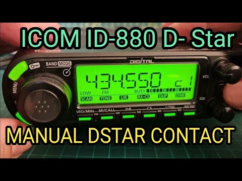 ICOM ID-880 MANUAL PROGRAM DSTAR HOTSPOT, CONNECT & CHAT