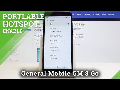 How to Enable Portable Hotspot in General Mobile GM 8 Go - Network Sharing
