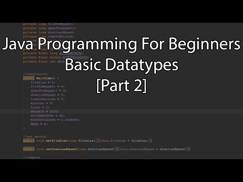 Java Programming For Beginners Basic Datatypes Part 2