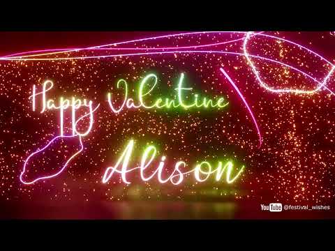 Alison #Valentine #special #video #wish Valentine song - Happy Valentine wishes @festival_wishes