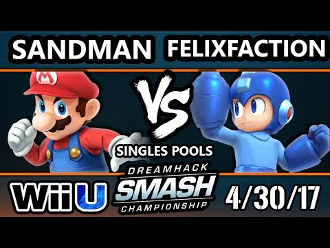 DHA 2017 SSB4 - Sandman (Mario) Vs. Go! | FelixFaction (Mega Man) Smash 4 - Smash Wii U