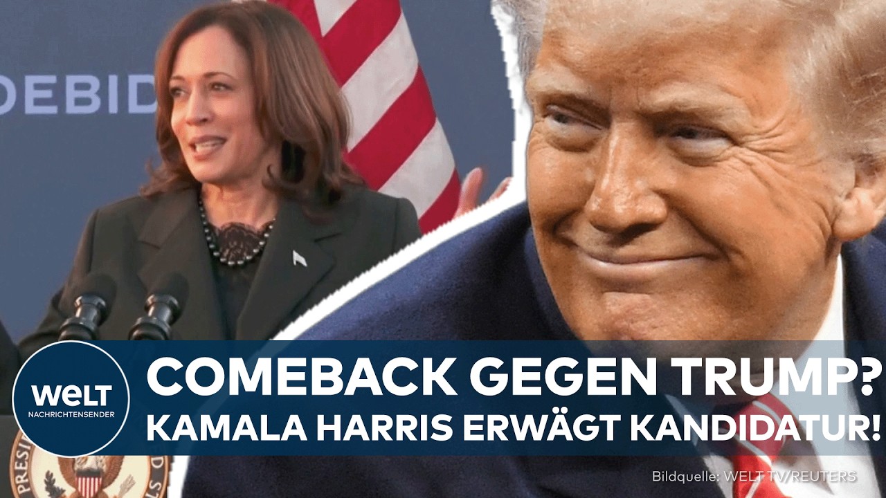USA: Comeback gegen Trump? Kamala Harris erwägt erneute Kandidatur für US-Präsidentschaft