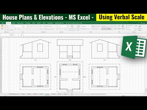 How to create House Plans & Elevations in Microsoft Excel Using Verbal Scale