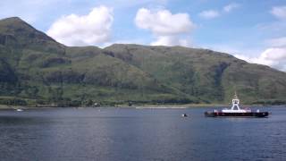 preview picture of video 'Corran Ferry To Ardgour Loch Linnhe Scottish Highlands Scotland August 2nd'