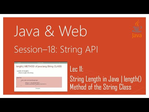 String Api In Java 11 String Length In Java Length Method Of The String Class In Java