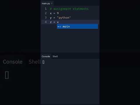 Python What Are Assignment Statements Shorts Python Tutorial