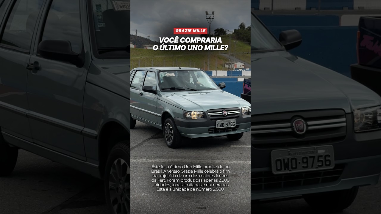 O último Uno Mille fabricado no Brasil - Auto Play
