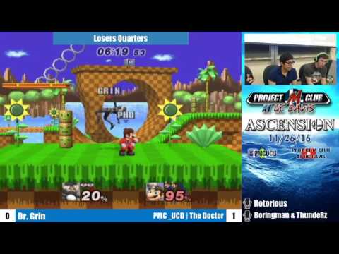 “Ascension 11/26/16” - Dr. Grin (Sheik) v. The Doctor (Mario) - Losers Quarters
