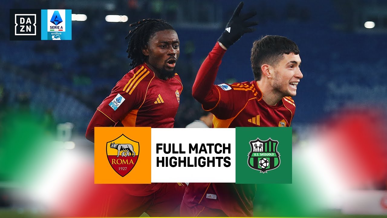 Romaa vs Sassuolo | Lega Serie A Highlights | Matchweek 20 | 2025-2026