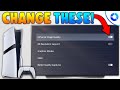 Change These PS5 Pro Settings BEFORE Playing