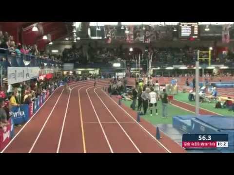 Girls 4x200m Prelim Heat 2 - New Balance Nationals Indoor 2014