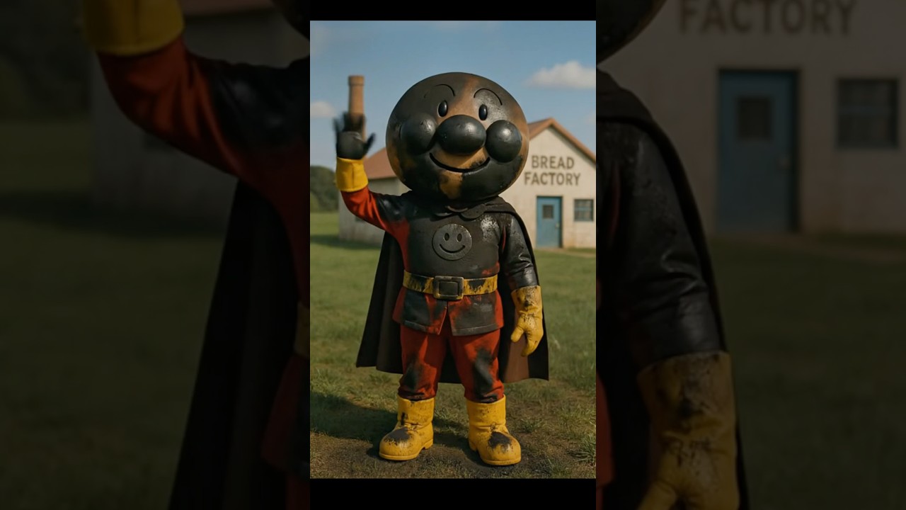 えんとつアカン真っ黒パンマン　#アンパンマン #アニメ #パロディchannel