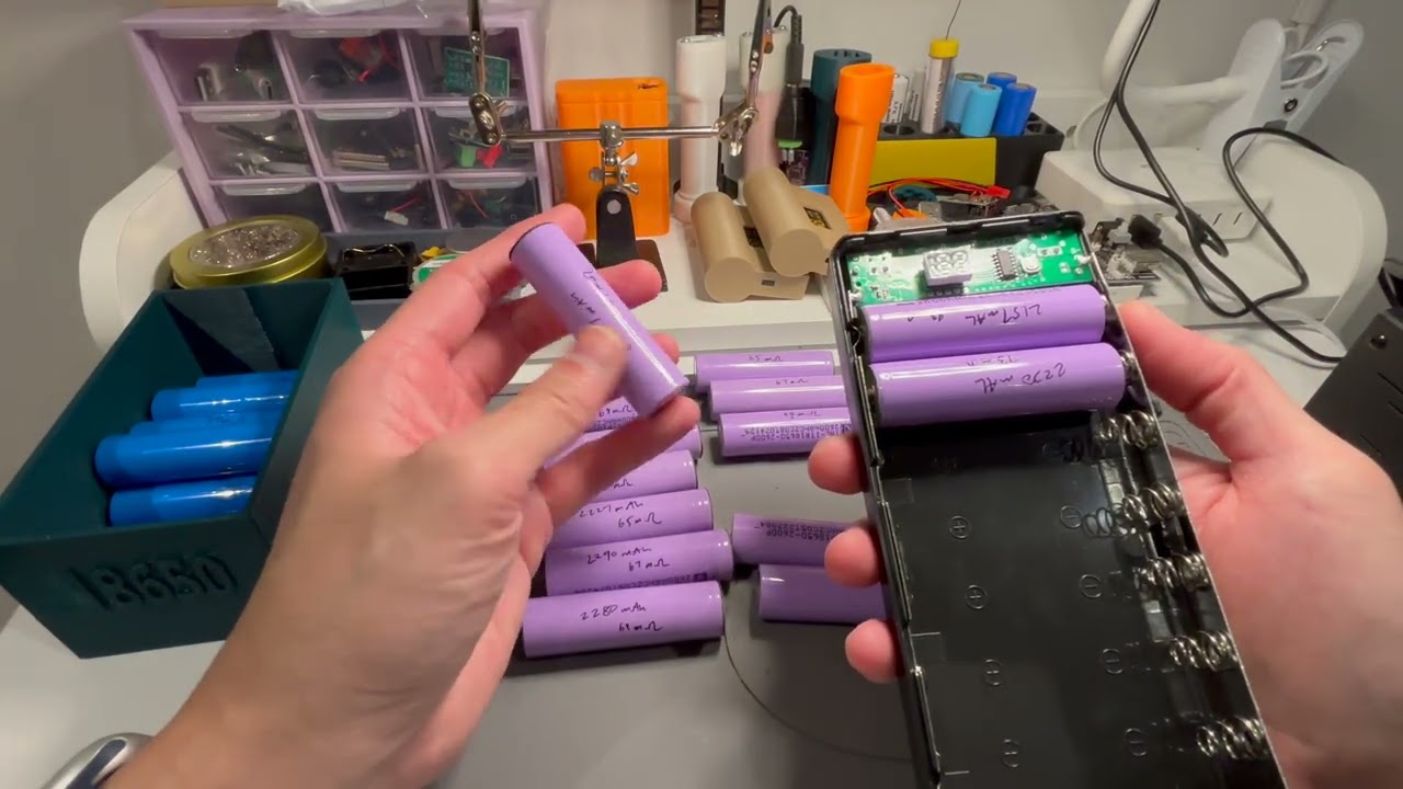 Easy DIY USB powerbank (8 x 18650 batteries) from Temu