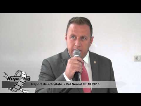 Raport de activitate - ISJ Neamt 08.10.2015
