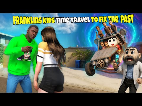 Franklin’s Kids Time Travel to the Past! 🕰️ Save Mom & Dad | GTA 5 Malayalam