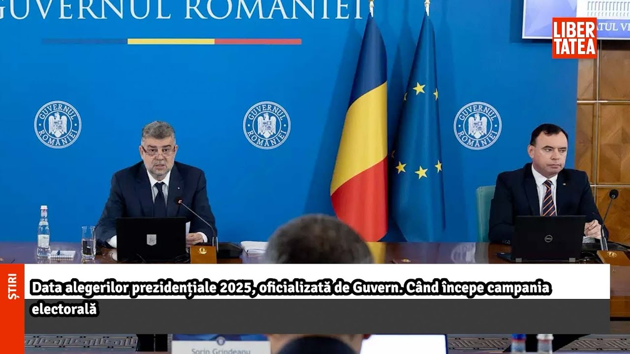 Data alegerilor prezidențiale 2025, oficializată de Guvern. Când începe campania |Libertatea