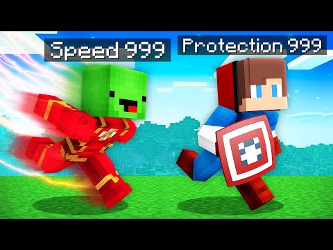 OVERPROTECT Speedrunner vs OVERSPEED Hunter in Minecraft Maizen!