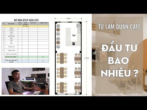 Café Tự mở quán | Lập bản dự toán sơ bộ