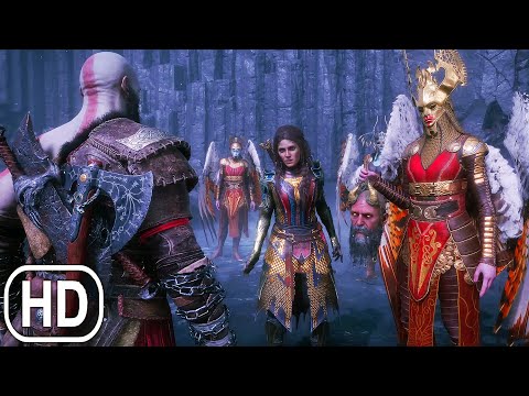 Kratos Enters Valhalla Scene - God Of War Ragnarok Valhalla