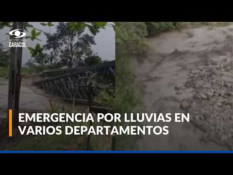 Emergencia en Boyacá y los Santanderes por fuertes lluvias: las zonas más afectadas