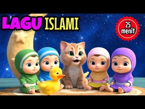 Lagu anak islami 25 menit - allahul kahfi sholawat busyro aku mau ke mekkah
