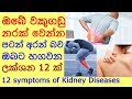වකුගඩු නරක් වේගෙන එන බව හඟවන ලක්ෂණ Kidney Di