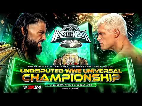 WWE WrestleMania 40 Official Theme Song *Gasoline by The Weeknd*