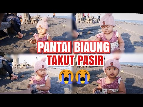 Bermain Pasir Di Pantai Biaung Denpasar, Gak Berani ....?