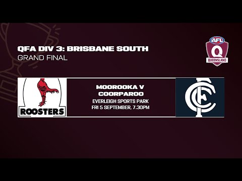 LIVE QFA DIV 3 BRISBANE SOUTH GRAND FINAL - Moorooka v Coorparoo