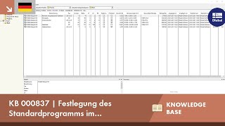 KB 000837 | Festlegung des Standardprogramms im Projektmanager