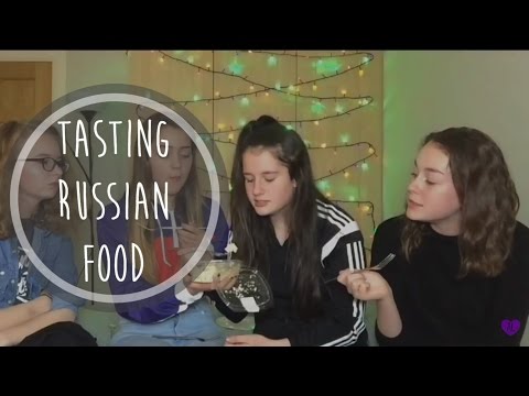 TRYING RUSSIAN FOOD ♡ Anna Lenkovska (RU Sub)