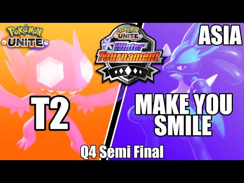 T2 vs Make You Smile - Winter Tournament Japan Q4 Semi Final - Pokemon Unite Tournament