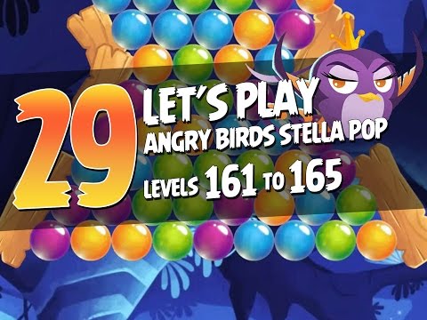 Let's Play Angry Birds Stella Pop - Part 29 - Levels 161 to 165 - Mushroom Cave